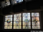 De eerste vier scheppingsdagen, glas in lood van Q. Bakker
<br/>
Gert-Jan Lobbes, maart 2017